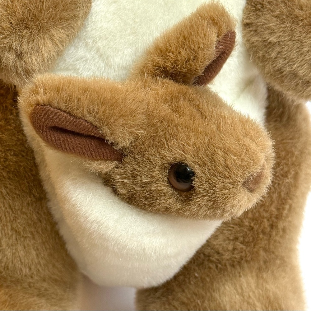 Vintage 1994 Uni-Toys Kangaroo Plush with Baby Joey Australia Stuffed Animal 12" - Picture 4 of 12